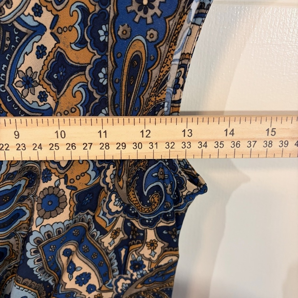 NEW Ralph Lauren LRL Paisley Twist Front Dress Sz 8 Multicolor Elegant Classic - Picture 10 of 12